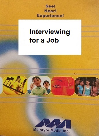 Interviewing for a job.