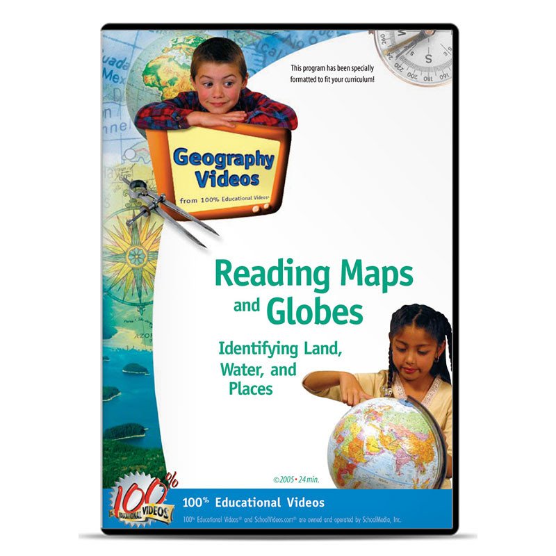 Reading maps and globes : identifying land, water, places