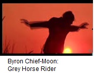 Byron Chief-Moon : grey horse rider