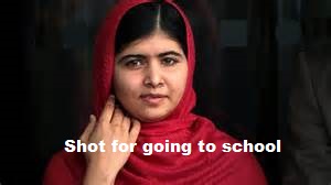 Malala : shot for going to school