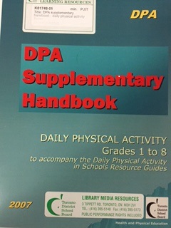 DPA supplementary handbook : daily physical activity grades 1 to 8