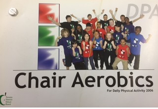 Chair aerobics for daily physical activity (DPA)