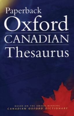 Paperback Oxford Canadian thesaurus