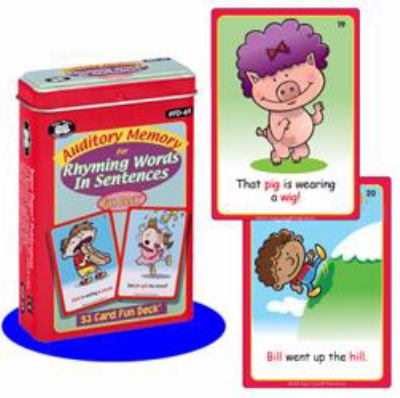 Auditory memory for rhyming words in sentences : fun deck.