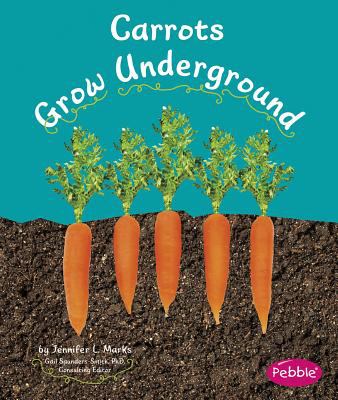 Carrots grow underground