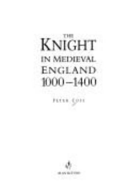 The knight in medieval England, 1000-1400