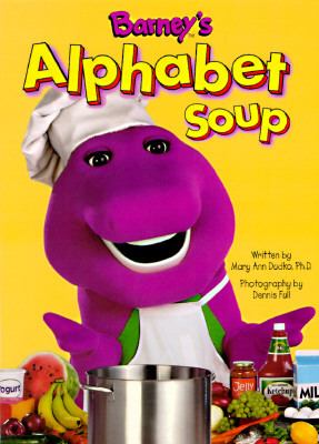 Barney's alphabet soup