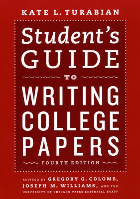 Student's guide to writing college papers