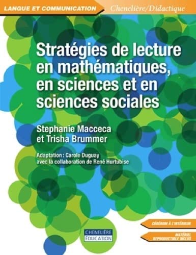 Strategies de lecture en mathematiques, en sciences et en sciences sociales