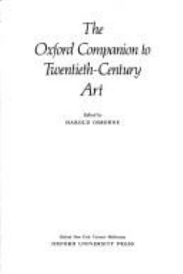 The Oxford companion to twentieth-century art
