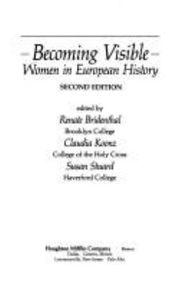 Becoming visible : women in European history