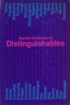 Room's Dictionary of distinguishables