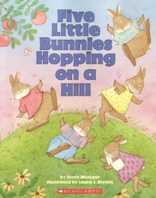 Five little bunnies hopping on a hill