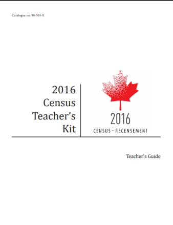 2016 census teacher’s kit : teacher's guide.