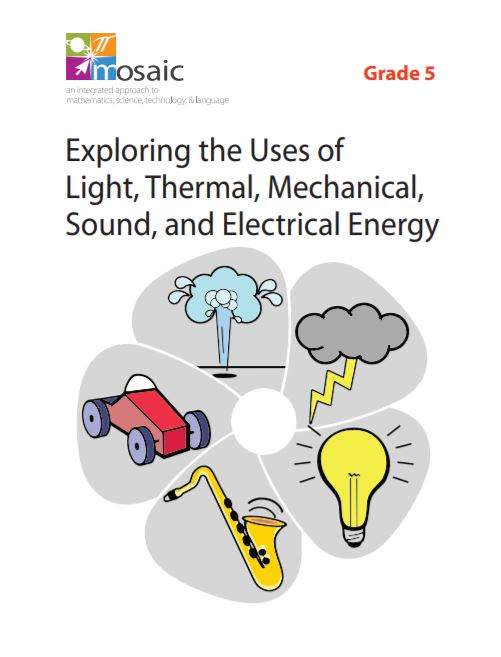 Exploring the uses of light, thermal, mechanical, sound, and electrical energy, grade 5