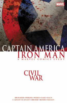 Civil war : Captain America, Iron Man, a Marvel comics event.