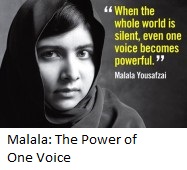 Malala : the power of one voice.