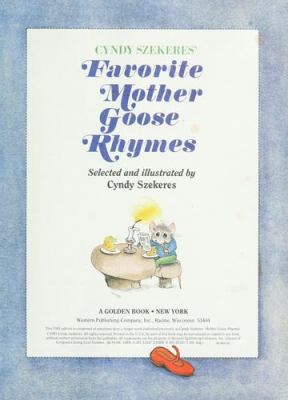 Cyndy Szekeres' favorite Mother Goose rhymes