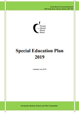 TDSB Special Education plan 2019