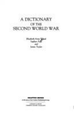 A dictionary of the Second World War