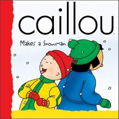 Caillou makes a snowman