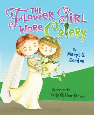 The flower girl wore celery