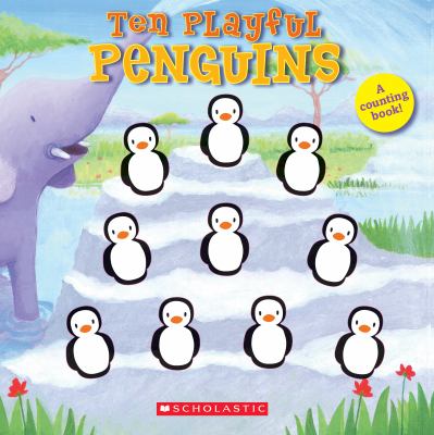 Ten playful penguins