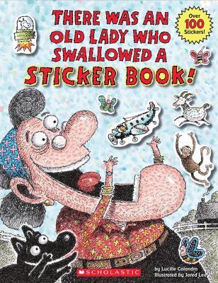 There was an old lady who swallowed a sticker book!