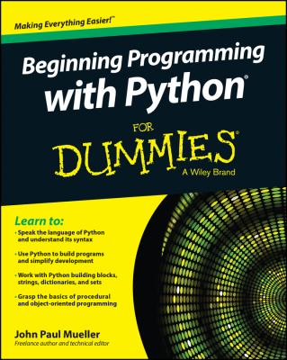 Beginning programming with Python for dummies