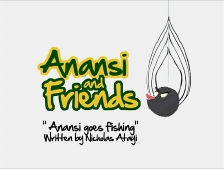 Anansi goes fishing.