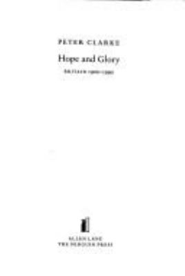 Hope and glory : Britain 1900-1990