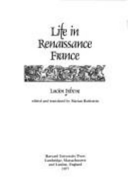 Life in Renaissance France