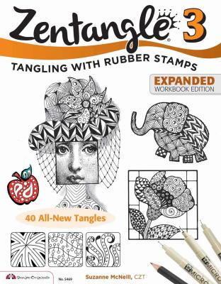 Zentangle 3. Tangling with rubber stamps /