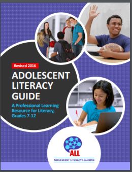 Adolescent literacy guide : a professional learning resource for literacy, grades 7-12