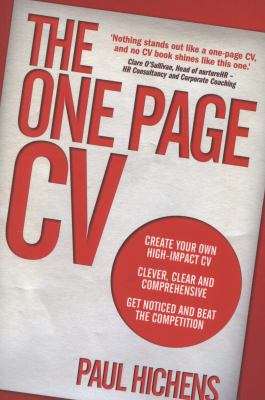 The one page CV