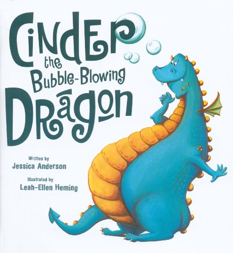 Cinder the bubble-blowing dragon