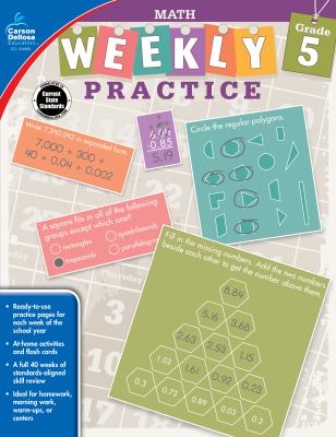Math weekly practice. Grade 5 /