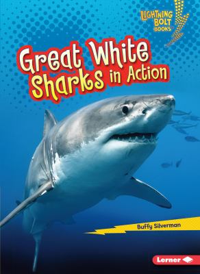 Great white sharks in action