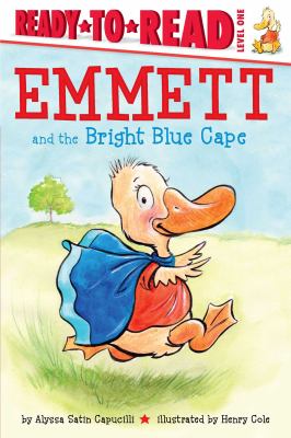 Emmett and the bright blue cape