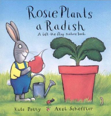 Rosie plants a radish.