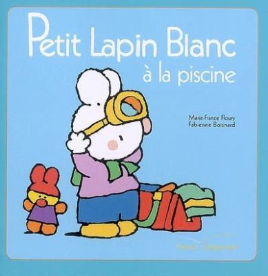 Petit Lapin blanc à la piscine