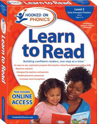 Hooked on phonics. Learn to read, Level 2, early emergent readers, Pre-K ages 3-4.
