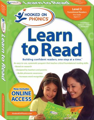 Hooked on phonics : learn to read. Level 5, transitional readers, First grade ages 6-7.
