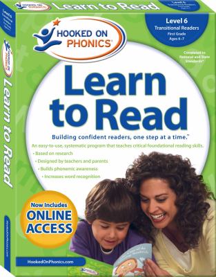 Hooked on phonics : learn to read. Level 6, transitional readers, First grade ages 6-7.