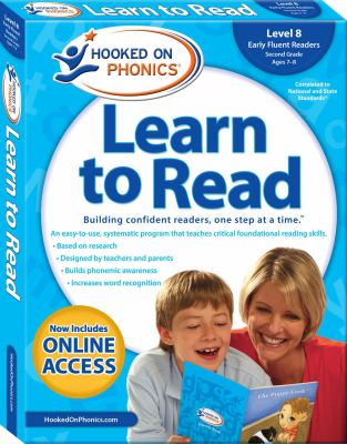 Hooked on phonics : learn to read. Level 8, Early fluent readers, Second grade ages 7-8.