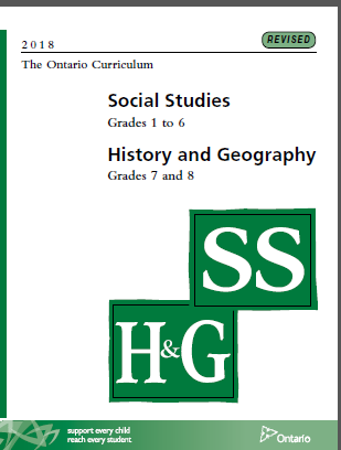The Ontario curriculum: Social studies, grades 1 to 6 : History and geography, grades 7 and 8