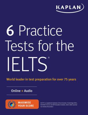 6 practice tests for the IELTS.