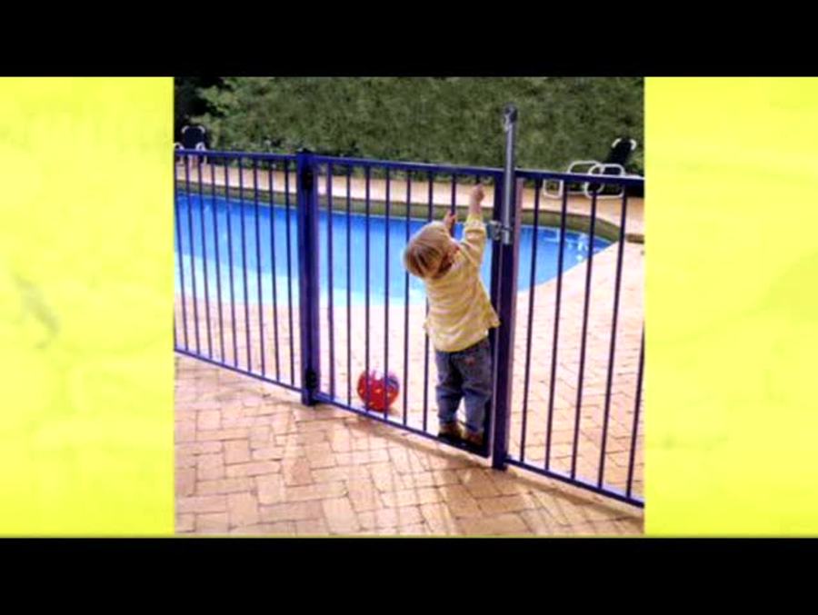 Safety gates around pools