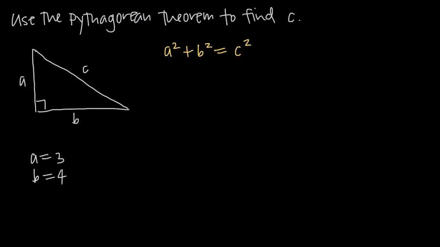 Pythagorean Theorem : Geometry-Triangles