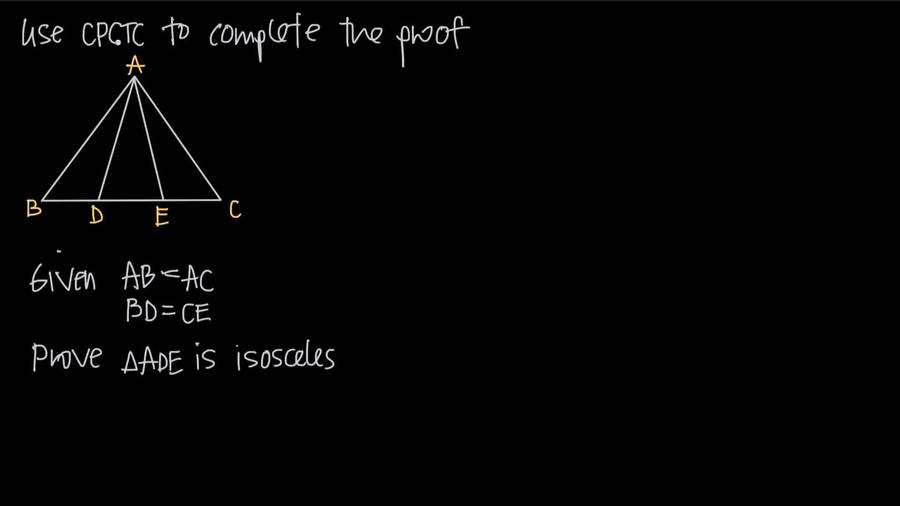 CPCTC : Geometry-Triangle Congruence
